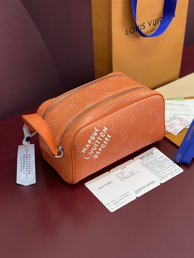 Louis vuitton original monogram canvas locker dopp kit M27158