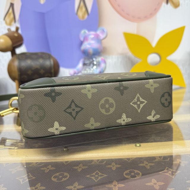 Louis vuitton original monogram canvas trocadero wearable wallet M26937 green
