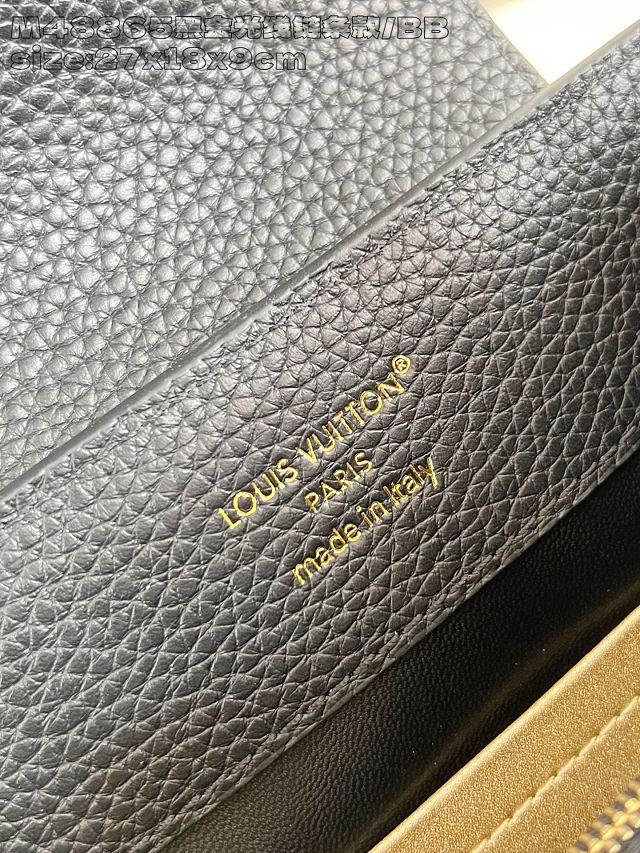 Louis vuitton original calfskin capucines BB handbag M26814 black