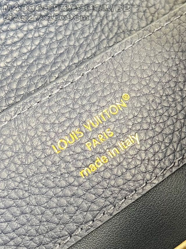 Louis vuitton original calfskin capucines BB handbag M26814 blue