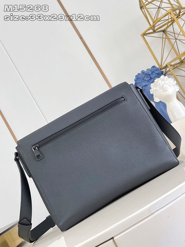 Louis vuitton original calfskin speed messenger bag M15268 black