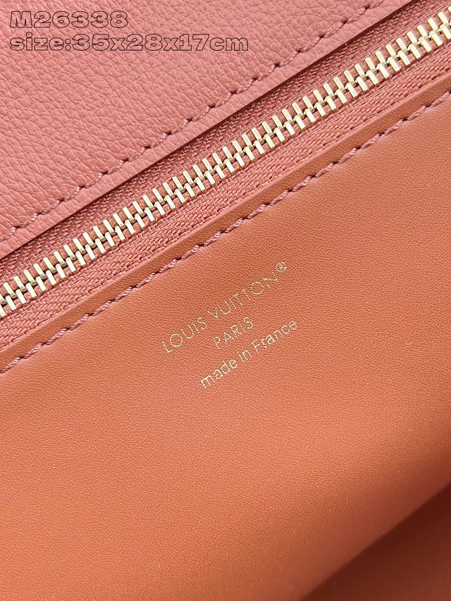 Louis vuitton original calfskin vendome mm handbag M26501 cognac