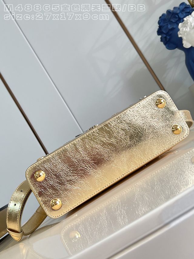 Louis vuitton original calfskin capucines BB handbag M26814 gold