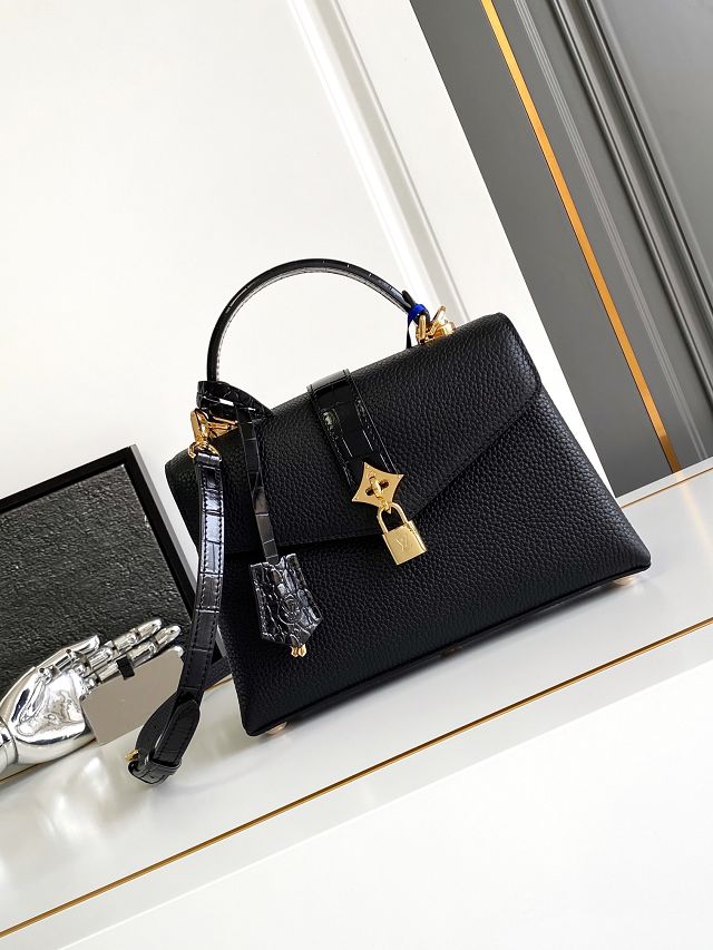 Louis vuitton original calfskin rose des vents pm handbag m86012 black