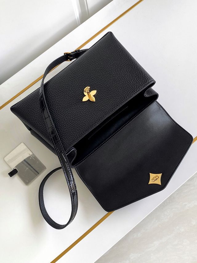 Louis vuitton original calfskin rose des vents pm handbag m86012 black