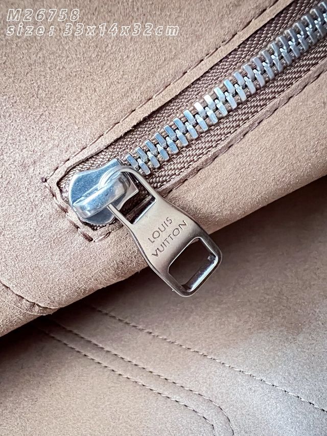 Louis vuitton original calfskin steamer 30 handbag M26758 tan