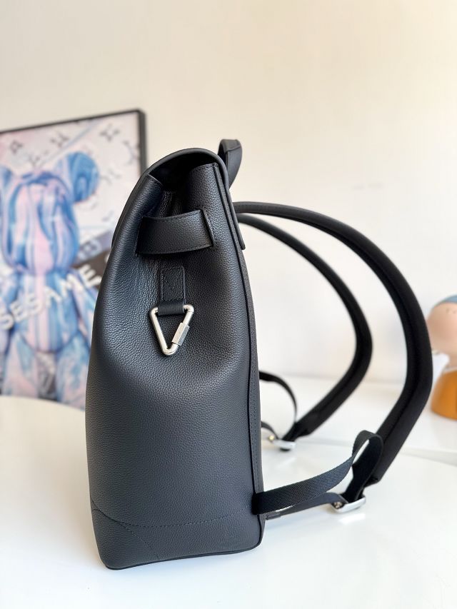 Louis vuitton original calfskin steamer backpack M27063 black