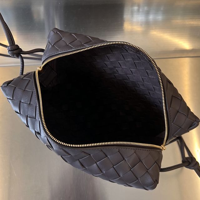 BV original lambskin medium loop camera bag 680256 grape