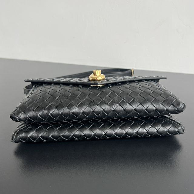 BV original lambskin knot lock bag 817191 black