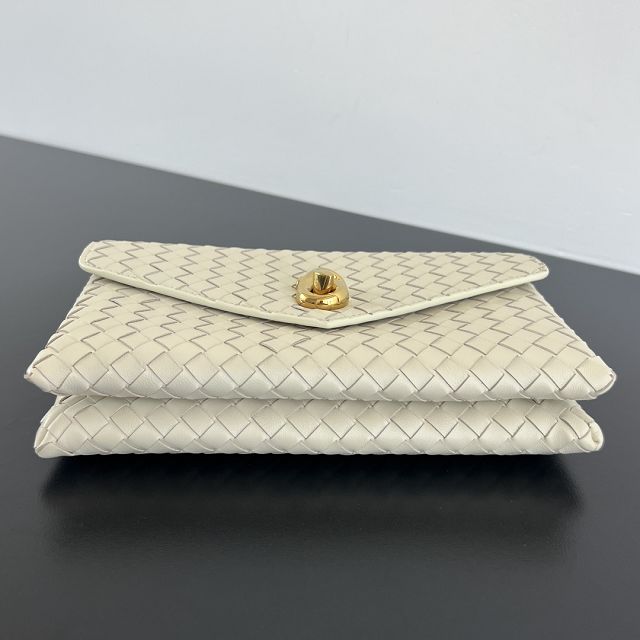 BV original lambskin knot lock bag 817191 sea salt