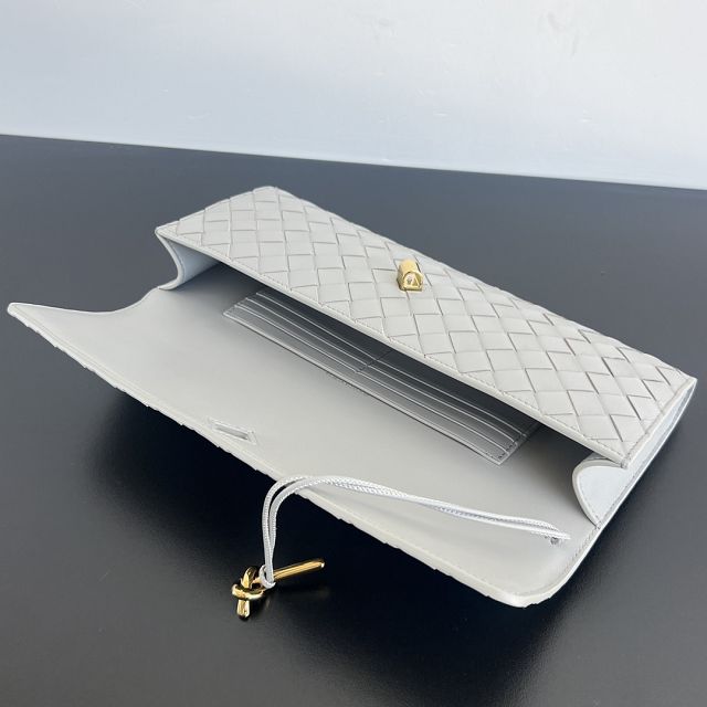 BV original lambskin andiamo long clutch 741511 sterling