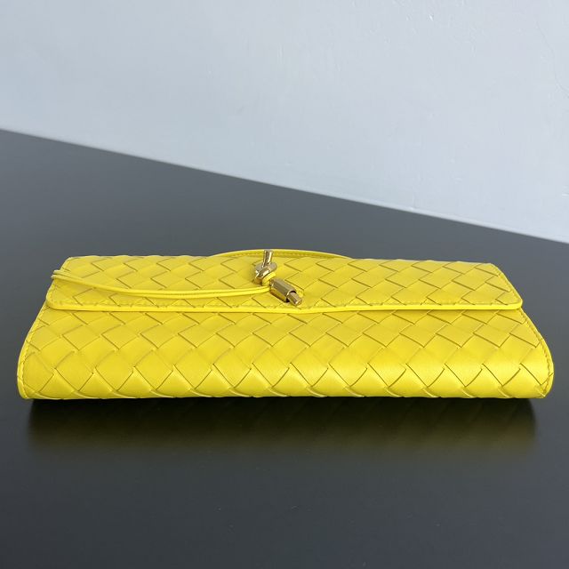 BV original lambskin andiamo long clutch 741511 sulfur