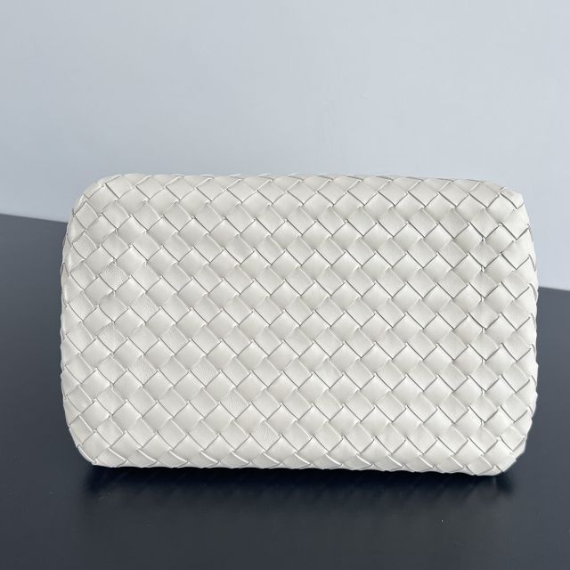 BV original lambskin large parachute shoulder bag 796571 sea salt