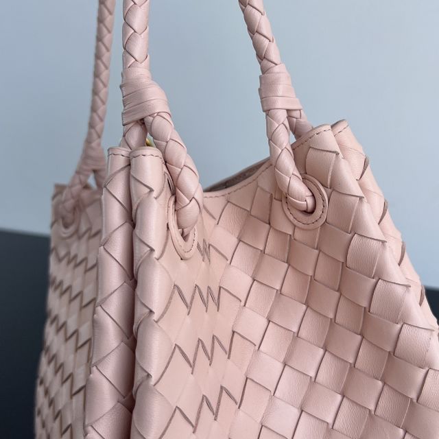 BV original lambskin large parachute shoulder bag 796571 cameo