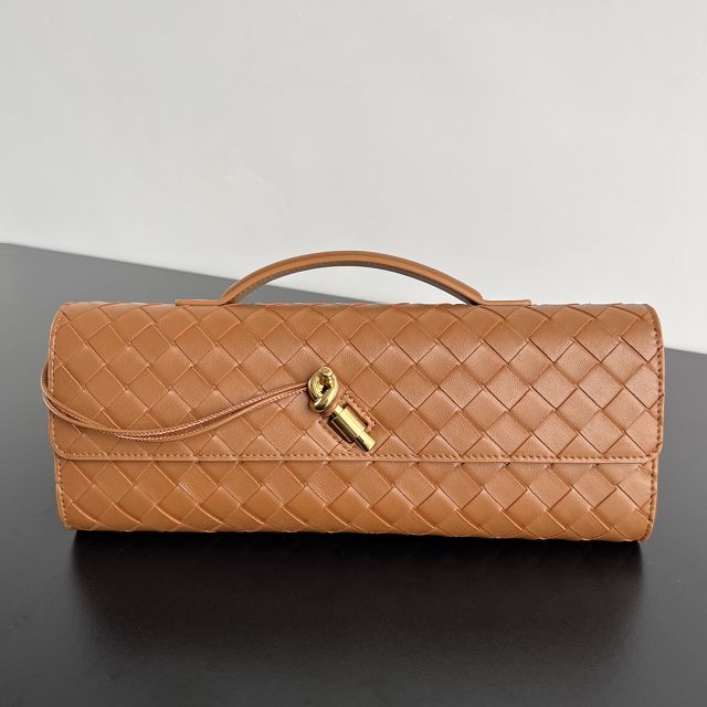 BV original lambskin andiamo long clutch 741511 brown