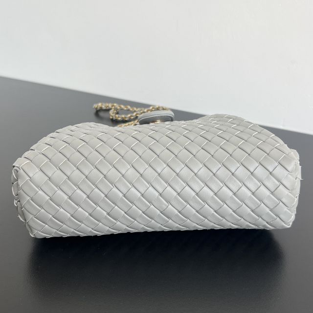 BV original lambskin small lauren 1980 clutch 804038 agate grey