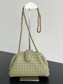 BV original lambskin small lauren 1980 clutch 804038 travertine