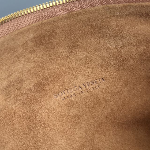 BV original suede calfskin teen jodie bag 690225 amber