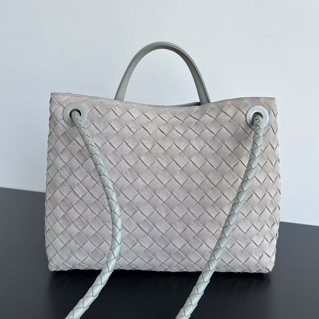 BV original suede small andiamo 743568 agate grey