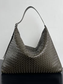 BV original deerskin traveller hobo bag 806976 dark khaki