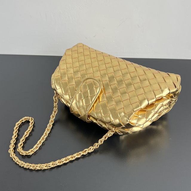 BV original lambskin medium lauren 1980 clutch 785807 gold