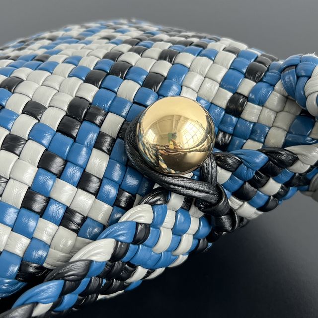 BV original calfskin medium tosca shoulder bag 777574 blue