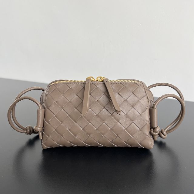 BV original lambskin concert pouch 794258 pinecone