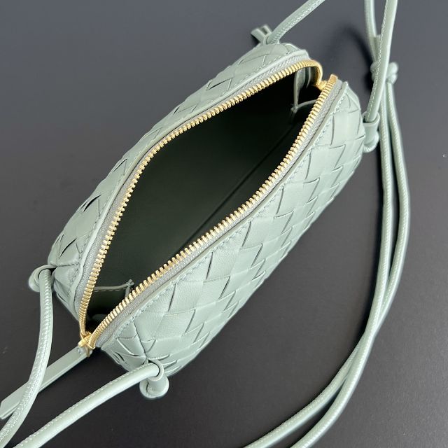 BV original lambskin concert pouch 794258 sage