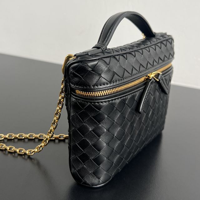 BV original lambskin small soft vanity case 843800 black