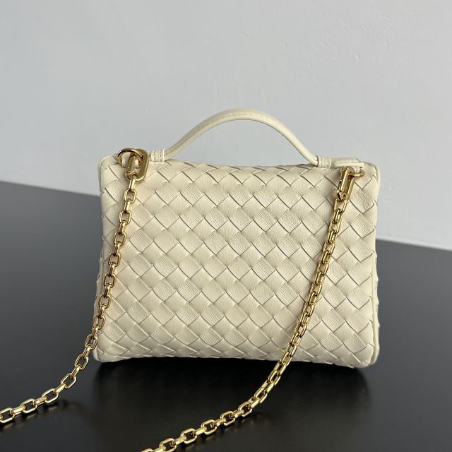 BV original lambskin small soft vanity case 843800 sea salt