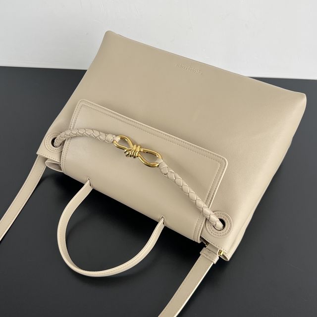 BV original calfskin medium ciao ciao bag 817231 ecru