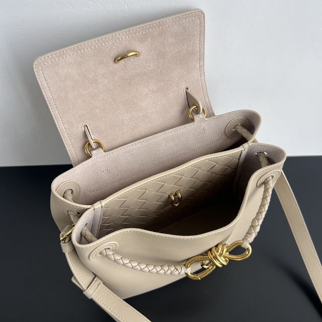 BV original calfskin small ciao ciao bag 835835 ecru