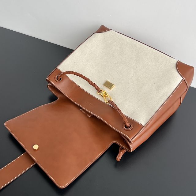 BV original canvas andiamo backpack 789039 brown