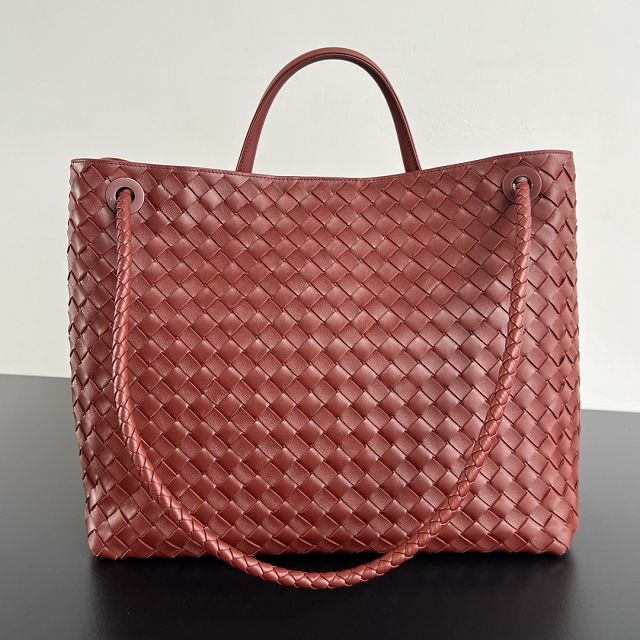 BV original lambskin large andiamo 743575 sapele