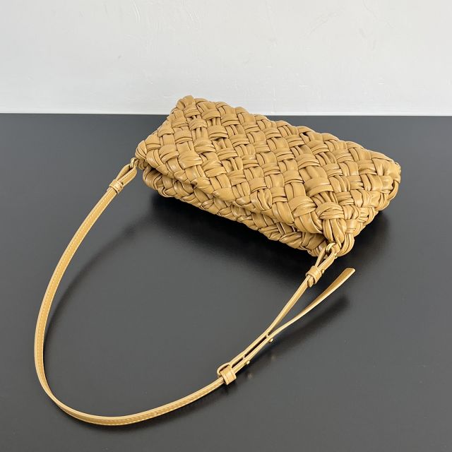 BV original calfskin cha-cha shoulder bag 785780 dark praline