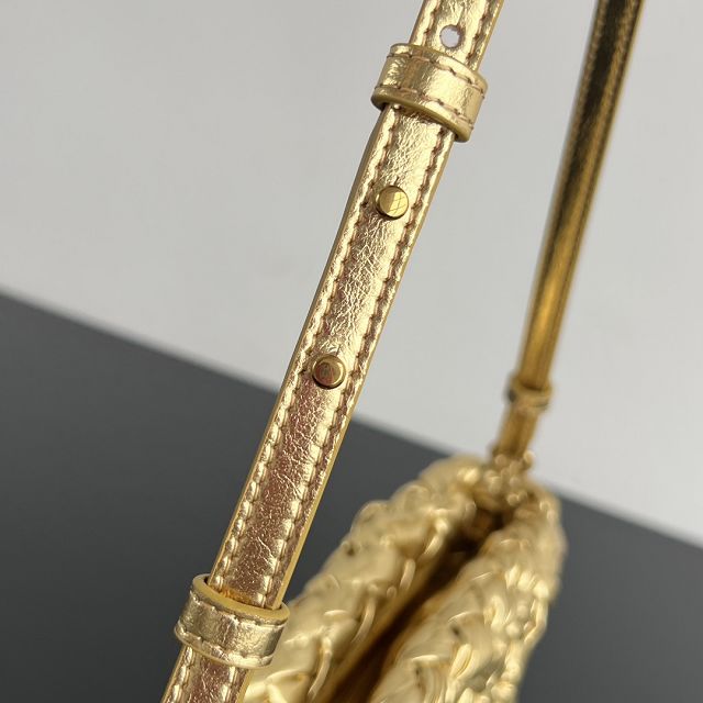 BV original calfskin cha-cha shoulder bag 785780 gold