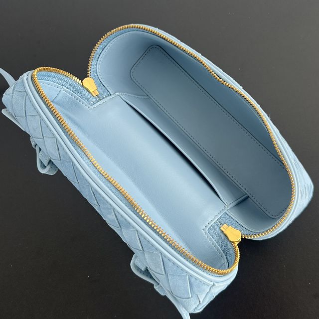 BV original suede bang bang vanity case 789109 light blue