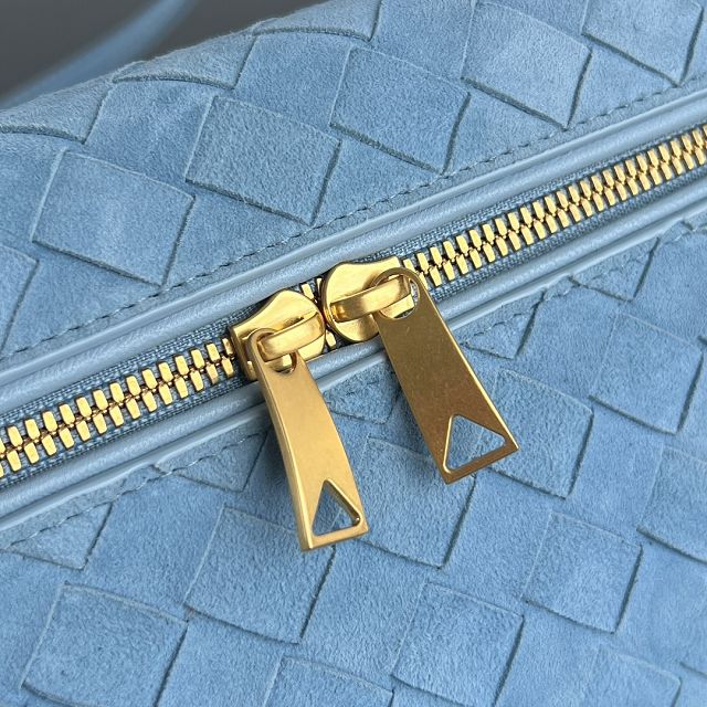 BV original suede bang bang vanity case 789109 light blue