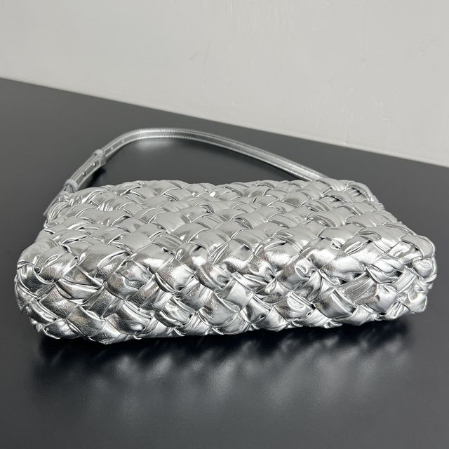 BV original calfskin cha-cha shoulder bag 785780 silver