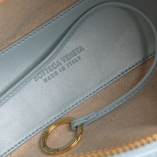 BV original lambskin loop top handle bag 796615 blue