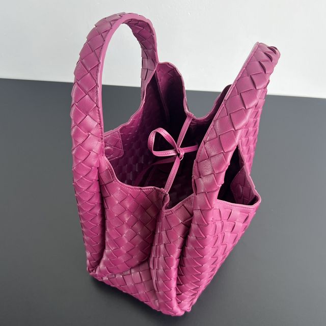 BV original lambskin medium campana bag 844249 beetroot