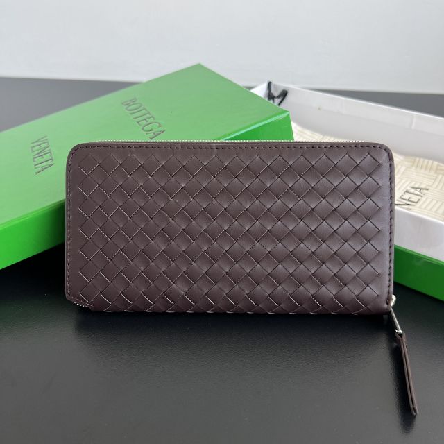 BV original lambskin piccolo zip around wallet 814680  