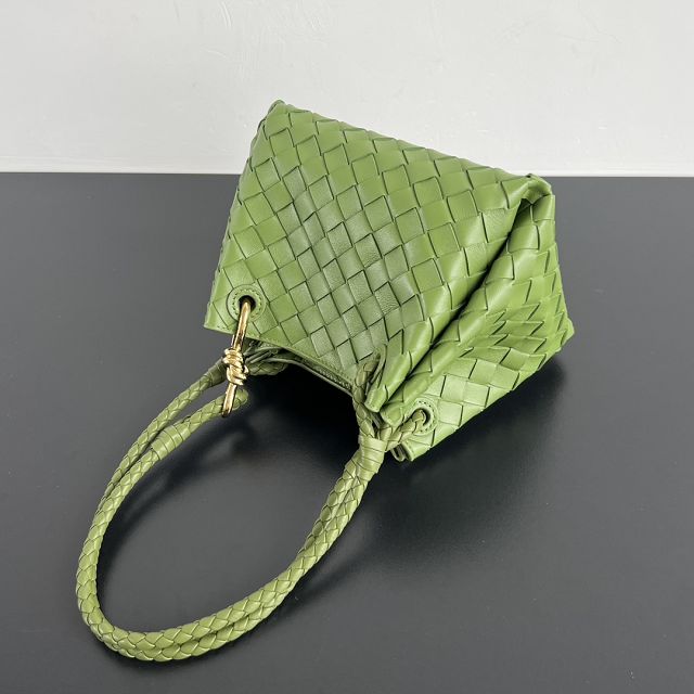 BV original lambskin small campana bag 796569 matcha
