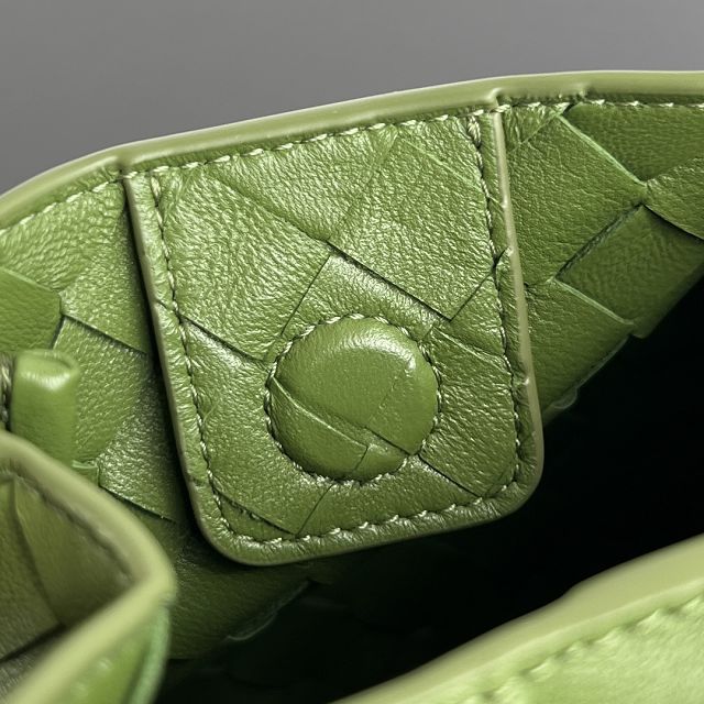 BV original lambskin small campana bag 796569 matcha