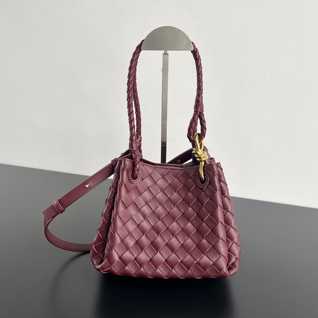 BV original lambskin small campana bag 796569 barolo