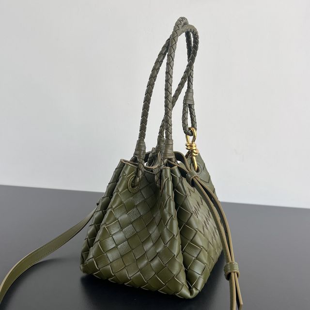 BV original lambskin small campana bag 796569 olive