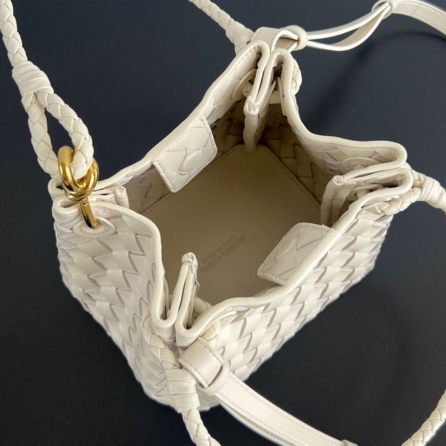 BV original lambskin small campana bag 796569 sea salt