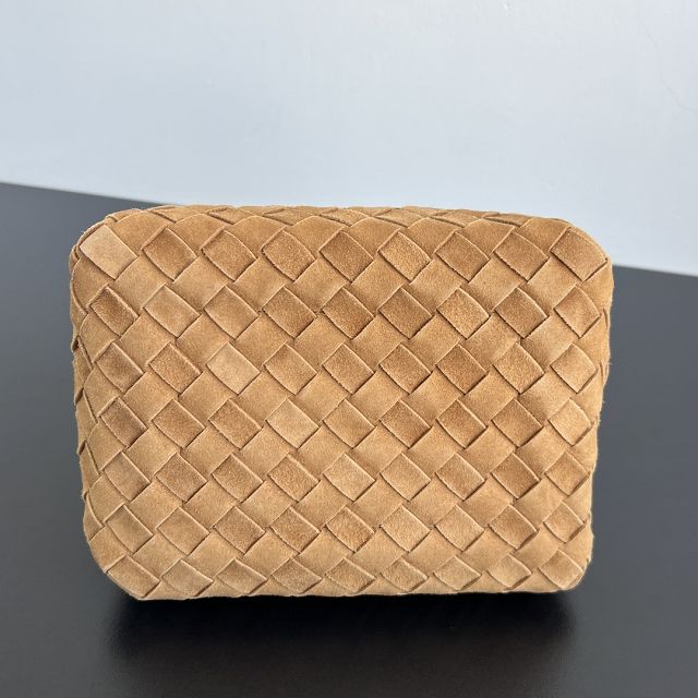 BV original suede small campana bag 796569 amber