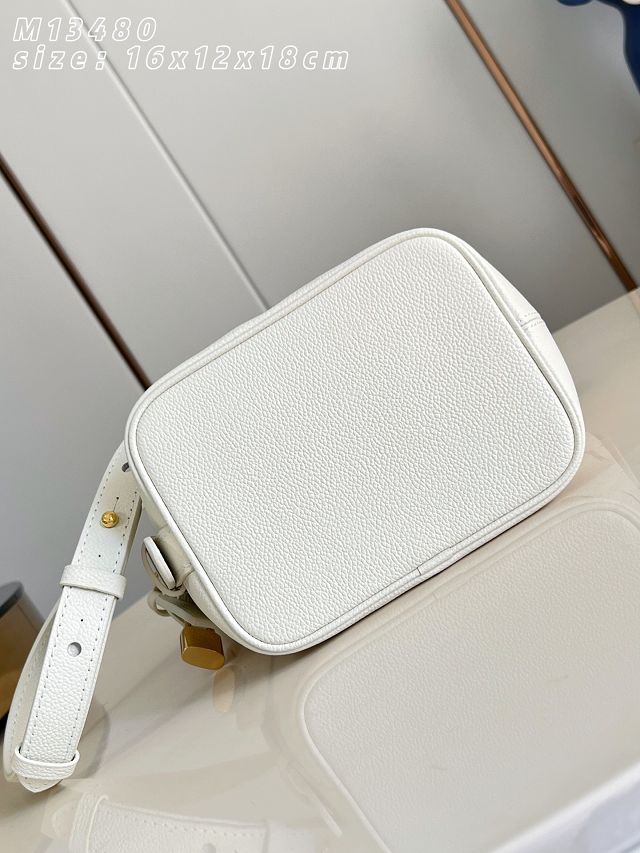 Louis vuitton original calfskin all in BB handbag M28315 milky 