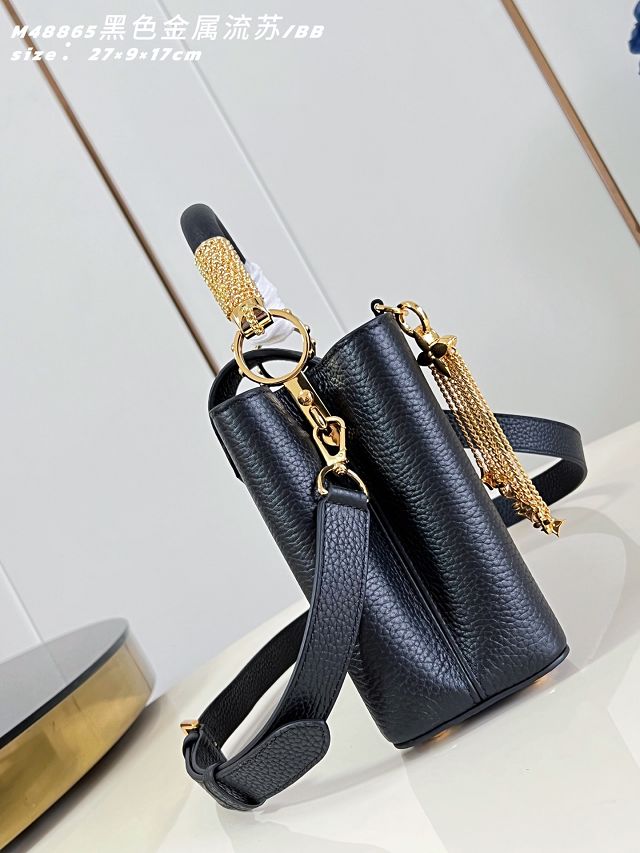 Louis vuitton original calfskin capucines BB M26531 black